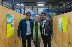 Rosario Caicedo, Jorge Navas y Yamid Galindo en Andrés Caicedo: Morir y dejar obra.