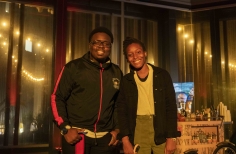 Espectadores en la inauguración de la 7.a muestra afro 2022.