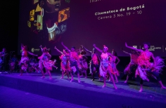 Baile en la 7.a muestra afro 2022.