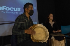 Asistentes del taller de Bullerengue en la 7.a muestra afro 2022.
