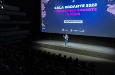 Mauricio Galeano presentando la Gala rodante 2022.