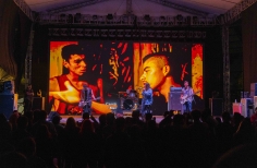 Presentación banda de fósforos mojados en Cinemateca al parque Puente Aranda.