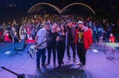 Presentación banda de fósforos mojados en Cinemateca al parque Puente Aranda.