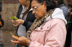 Feria de tejido de mujeres rurales en Usme