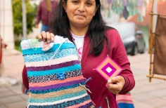Feria de tejido de mujeres rurales en Usme