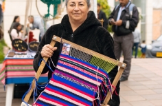 Feria de tejido de mujeres rurales en Usme