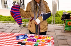 Feria de tejido de mujeres rurales en Usme