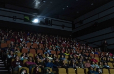 Proyección de las películas durante la celebración de los 52 años de la Cinemateca de Bogotá.