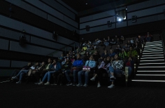 Proyección de las películas durante la celebración de los 52 años de la Cinemateca de Bogotá.