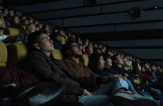 Proyección de las películas durante la celebración de los 52 años de la Cinemateca de Bogotá.