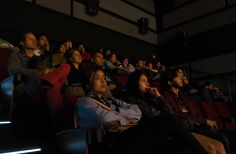 Proyección de las películas durante la celebración de los 52 años de la Cinemateca de Bogotá.
