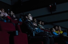 Proyección de las películas durante la celebración de los 52 años de la Cinemateca de Bogotá.