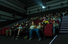 Proyección de las películas durante la celebración de los 52 años de la Cinemateca de Bogotá.