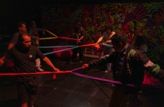 Performance durante la Toma Rosa 2023