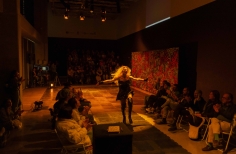 Performance durante la Toma Rosa 2023