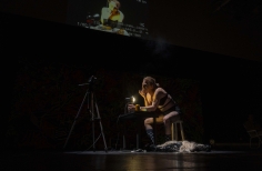 Performance durante la Toma Rosa 2023