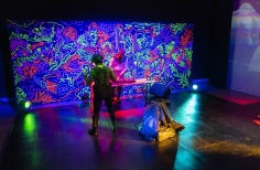 Performance durante la Toma Rosa 2023