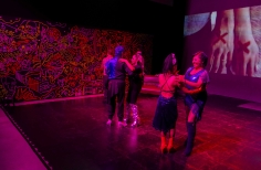 Performance durante la Toma Rosa 2023