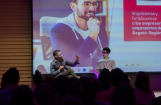 Charla sostenibilidad en el set por parte de la comisión fílmica de Bogotá en el BAM 2023