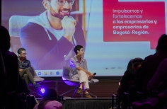 Charla sostenibilidad en el set por parte de la comisión fílmica de Bogotá en el BAM 2023