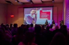 Charla sostenibilidad en el set por parte de la comisión fílmica de Bogotá en el BAM 2023