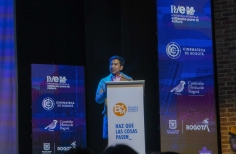 Entrega de estímulos por parte de la gerencia de artes audiovisuales en el BAM 2023