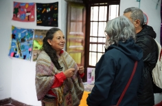 Toma artística por la paz