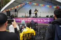 Toma artística por la paz