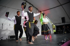 Toma artística por la paz