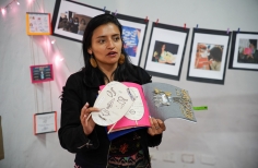 Toma artística por la paz