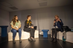 Charla María Clara Parias, Ana Roda Libro al viento Filbo - Corferias