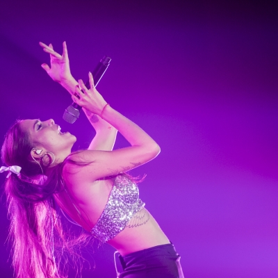 Greeicy y Mike Bahia