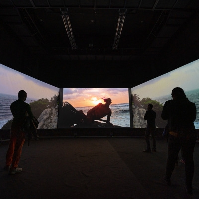 Inauguración videoinstalación Mojana - Ciclo Rosa 