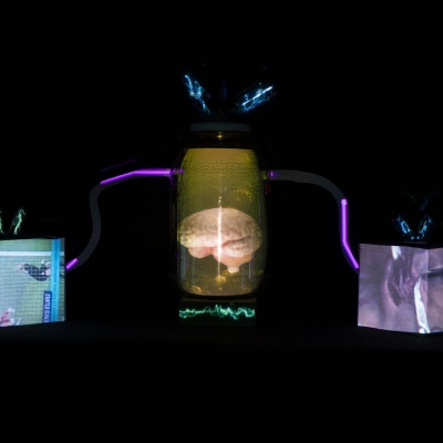 Pieza artística de la muestra de animación expandida.