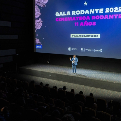 Mauricio Galeano presentando la Gala rodante 2022.