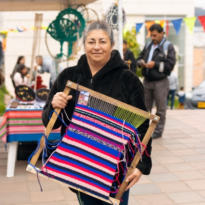 Feria de tejido de mujeres rurales en Usme