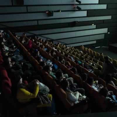 Proyección de las películas durante la celebración de los 52 años de la Cinemateca de Bogotá.