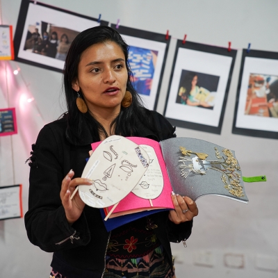 Toma artística por la paz