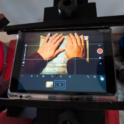 visita a grabar el contenido de redes sociales de mayo - Hospital Santa Clara