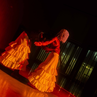 Artistas realizando su presentación para la Toma Afro 2025