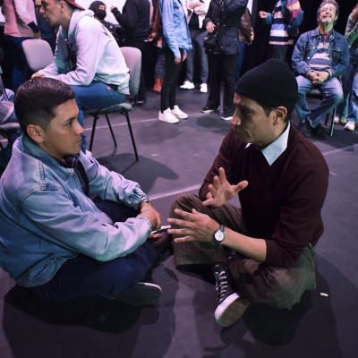 Evento de encuentro. diálogo y reflexión sobre la creación colectiva en el teatro Bogotano.