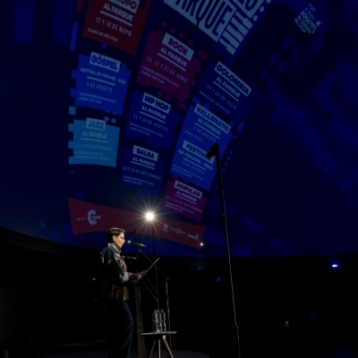 Directora en el lanzamiento de Festivales al Parque