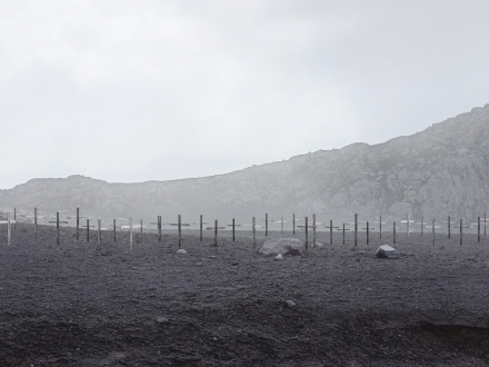 El cementerio de Armero tras la tragedia