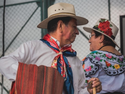 Pareja de bailarines santandereanos