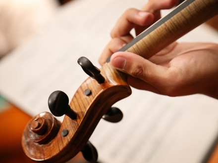 Músico con violín