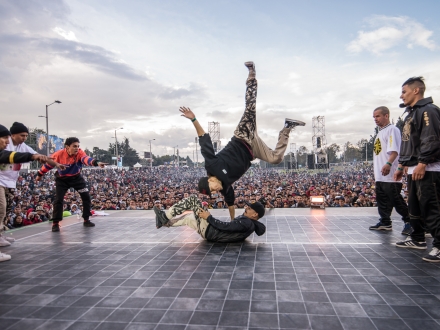 Breakdance en tarima