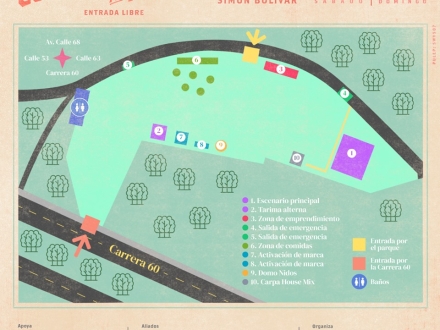 Mapa Colombia al Parque