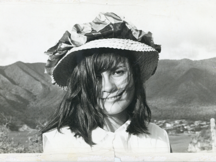 María Mercedes Carranza en Taganga, Santa Marta.