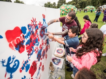 Durante una de las versiones del Festival Crea en el Parque Simón Bolívar