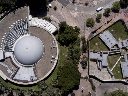 Planetario de Bogotá desde arriba. 